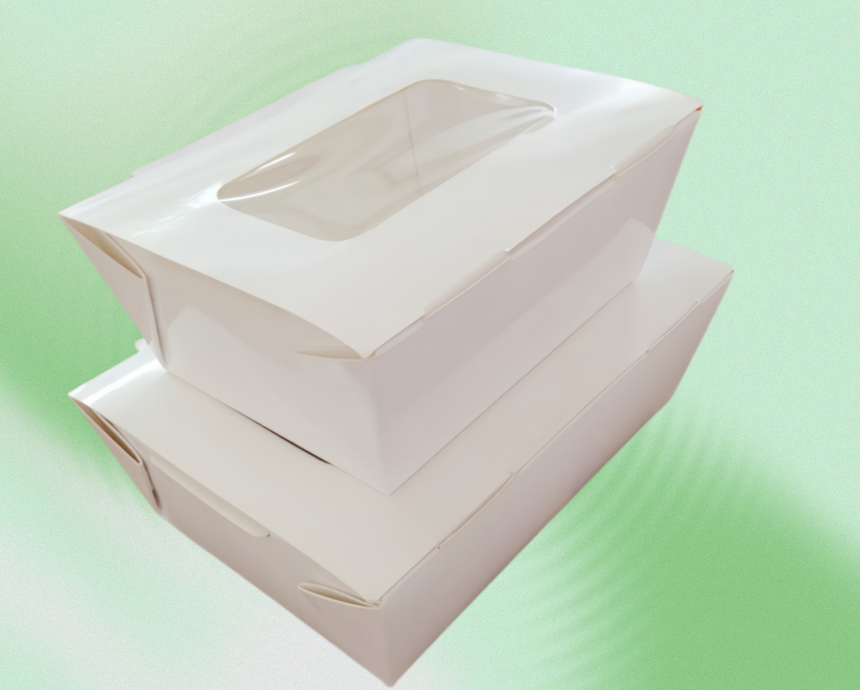 Disposable Salad Paper Packaging Box with Window