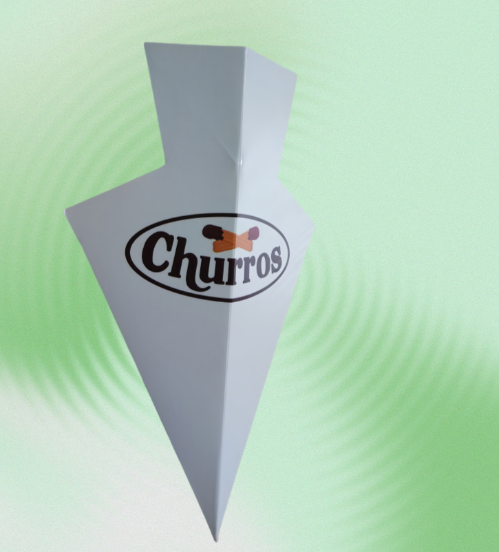 100% Environmental French Fry Cone Boxes packaging detail