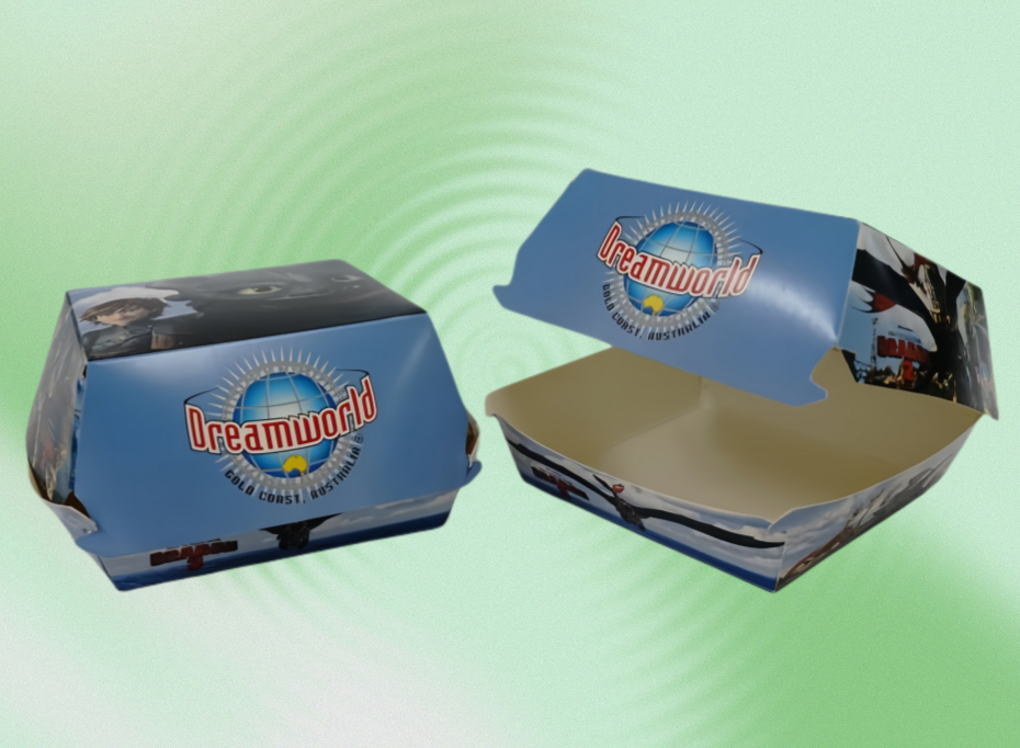 Disposable Mini Burger Box packaging detail