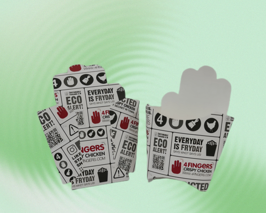 French Fries Boxes packaging detail