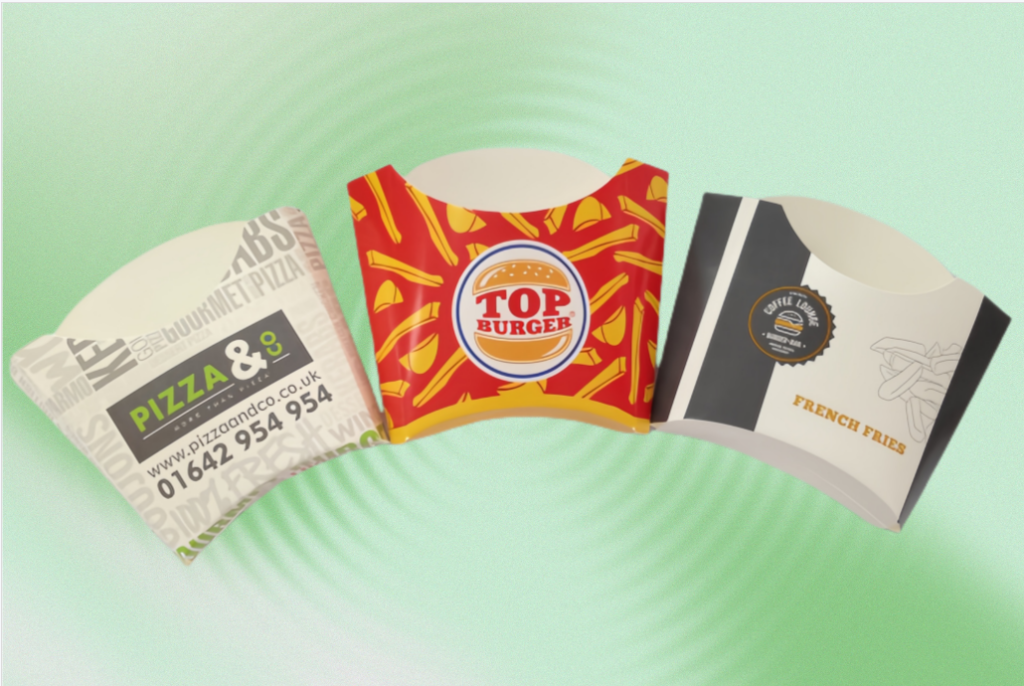 French Fries Paper Box packaging detail