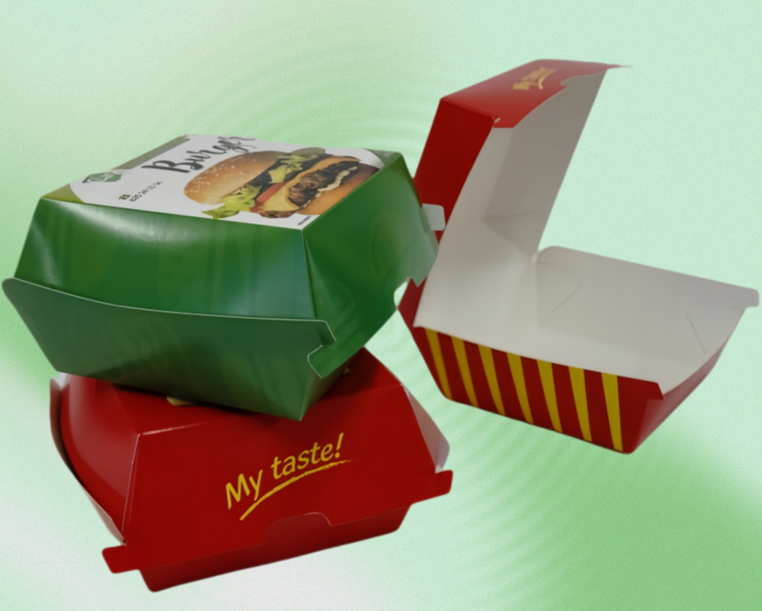 Hamburger Boxes packaging detail