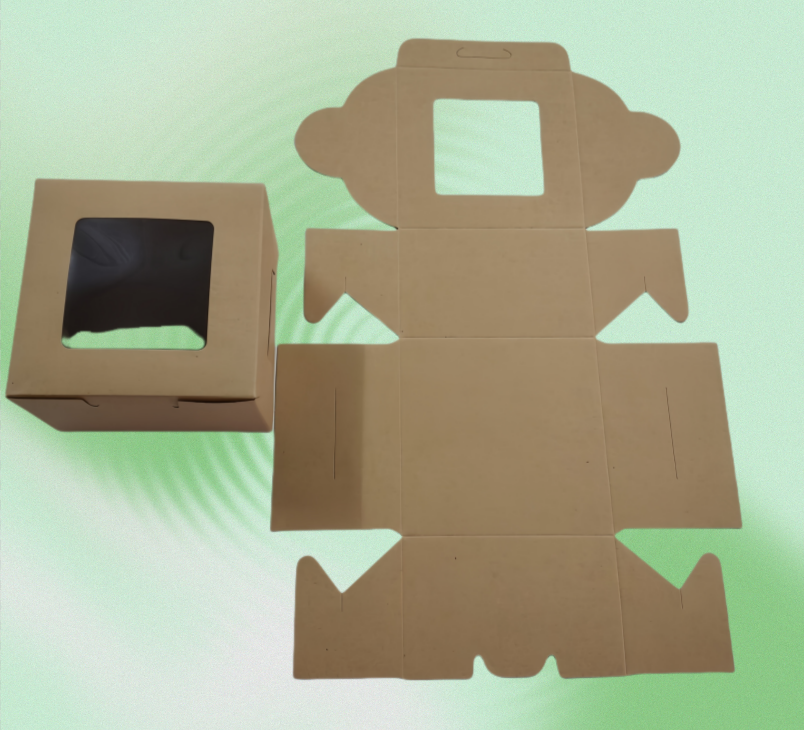 Kraft Paper Pastry Boxes packaging detail