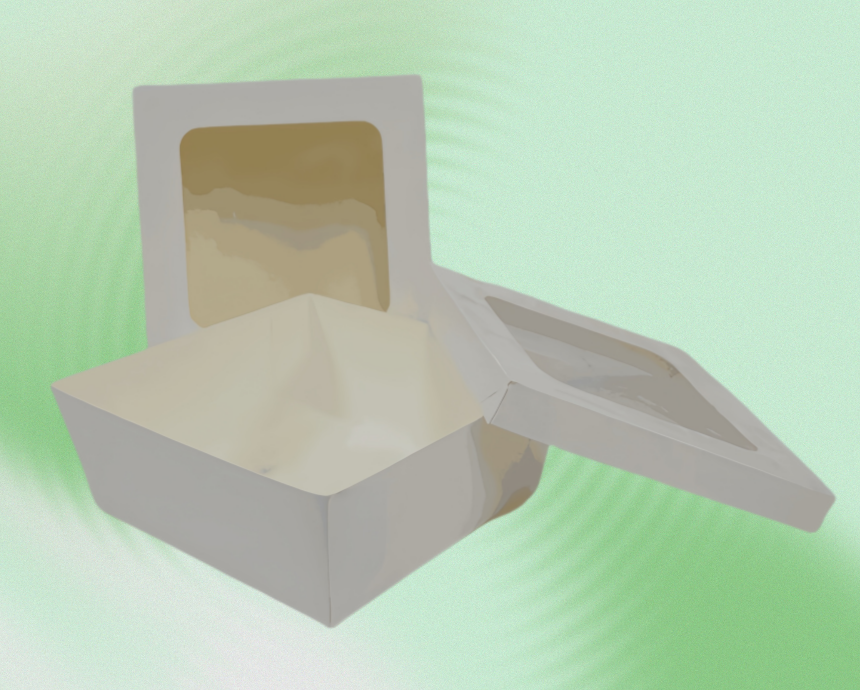 Separate Lid Lunch Boxes with Window