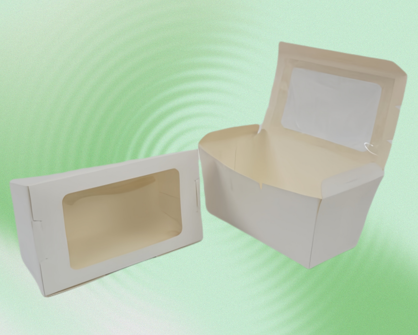 Supermarket Hinged Lid Lunch Box With Window packaging detail